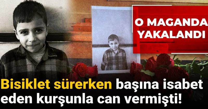 Bisiklet sürerken başına isabet eden kurşunla can vermişti! O maganda yakalandı