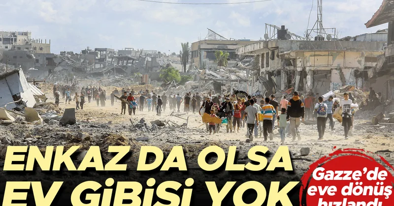Gazze enkaz olsa da evim… Filistinliler toprağına dönüyor
