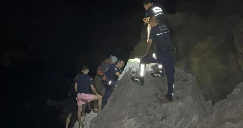 Balık keyfi kabusa dönüştü! Falezlerde nefes kesen operasyon