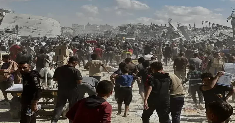Son dakika haberi: Ateşkes sonrası ilk yardım tırları Gazze Şeridi ne girdi!