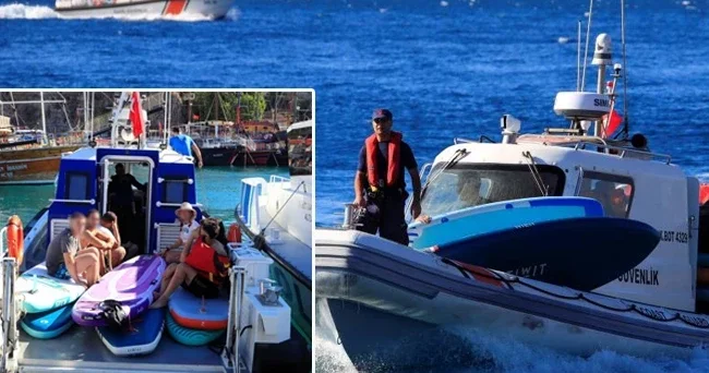 Akdeniz de 19 genç rüzgarla 2 mil açığa sürüklendi: Birbirlerine tutunarak kurtulmayı beklediler