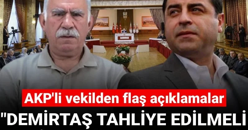 AKP li milletvekilinden Öcalan ve Demirtaş çağrısı