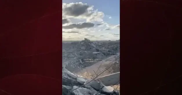 Gazze nin Han Yunus kentinde İsrail saldırıları sonrası yıkım görüntülendi