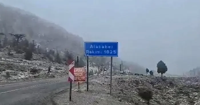 Alacabel’e yılın ilk karı yağdı