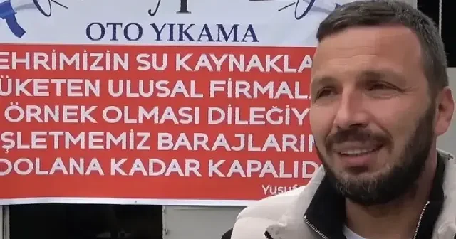 Duyarlı esnaf barajlar dolana kadar dükkanını açmayacak VİDEO İZLE