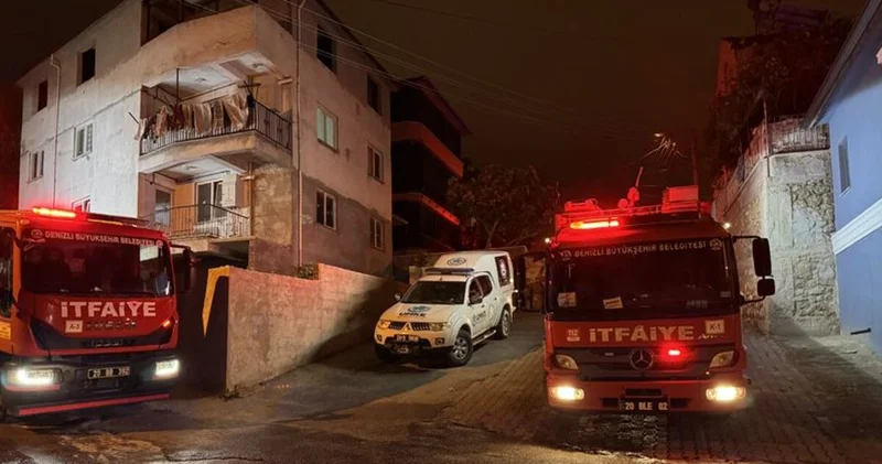 Denizli de tavanı çöken evdeki 6 kişi yaralandı