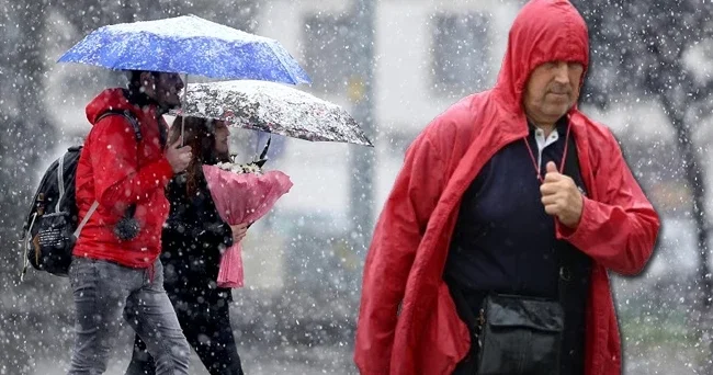 Lapa lapa kar geliyor! Meteoroloji sarı alarm verdi: Kuvvetli sağanak ve fırtına uyarısı İşte kar ve yağmur beklenen iller