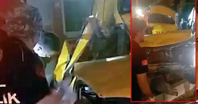 Taksi, ağaçlara ve elektrik direğine çarptı: 2 ölü