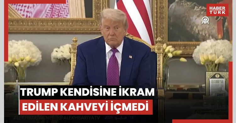 Trump kendisine ikram edilen kahveyi içmedi