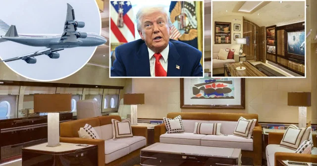 Katar dan Trump a uçan saray: 400 milyon dolarlık jet görüntülendi Amerika Haberleri