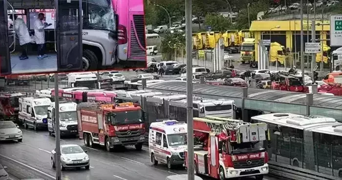 Metrobüs kazasında yaralan 56 kişi tahliye edildi