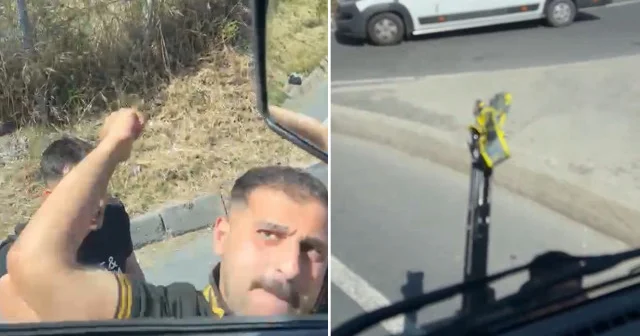 Trafikte tartıştığı TIR şoförüne sandalyeyle saldırdı İstanbul Haberleri
