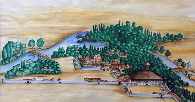 Edirne Sarayı nın 17 nci yüzyıldaki halini net gösteren gravür İsviçre de bulundu Edirne Haberleri