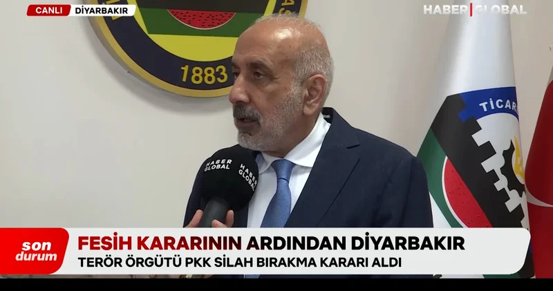DTSO dan terör örgütü PKK nın kendini fesih adımına ilişkin açıklama: Karşılıklı güven artırıcı adımları görebiliyoruz