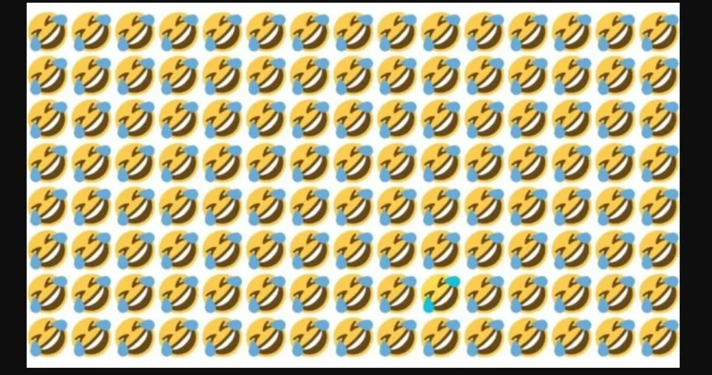 Çözmek neredeyse imkansız! Bu resimdeki farklı emojiyi 6 saniyede bulmak için gerçek bir dahi olmak gerekiyor