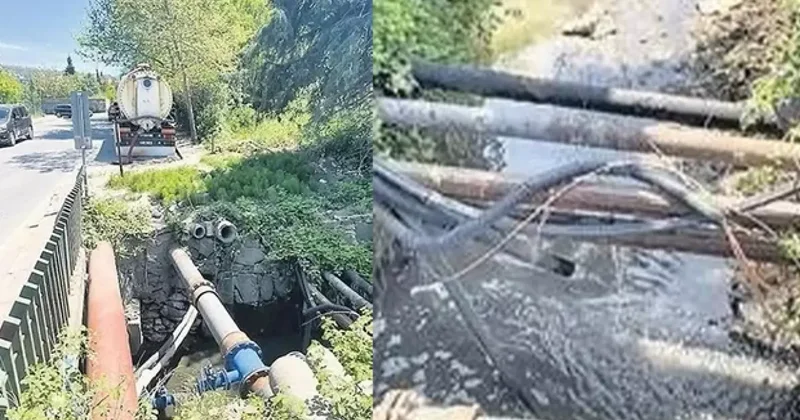CHP li İBB den bir çevre katliamı daha! Foseptik suları dereye akıtıldı!