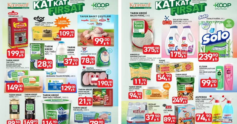 Tarım Kredi Kooperatif Market ten keyifleri yerine getiren haber! Fiyatlar eridi