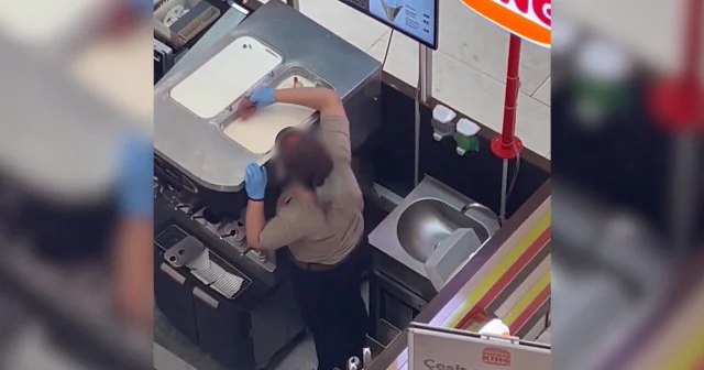 Burger King şubesinde mide bulandıran görüntü: Kirli suyla temizlik kameraya yansıdı VİDEO İZLE