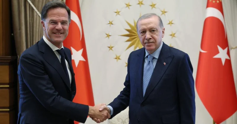 Cumhurbaşkanı Erdoğan, Mark Rutte yi kabul etti