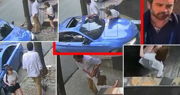 Bayrampaşa da eski eşinin üzerine otomobilini sürdü! Dehşet kamerada