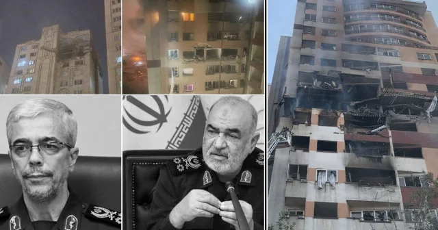 Terör devleti İsrail İran a savaş açtı: İran Genelkurmay Başkanı Bakıri ve Devrim Muhafızları Ordusu Komutanı Selami öldürüldü Gündem Haberleri