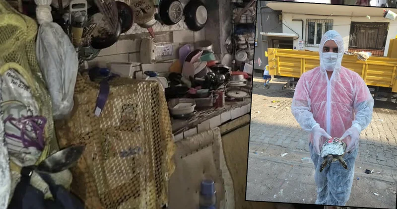 Kötü koku gelen evde yok yok! Ekipler girmekte zorlandı
