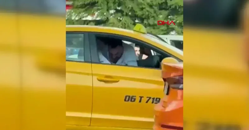 Trafikte tartıştığı taksi şoförünü yumrukladı