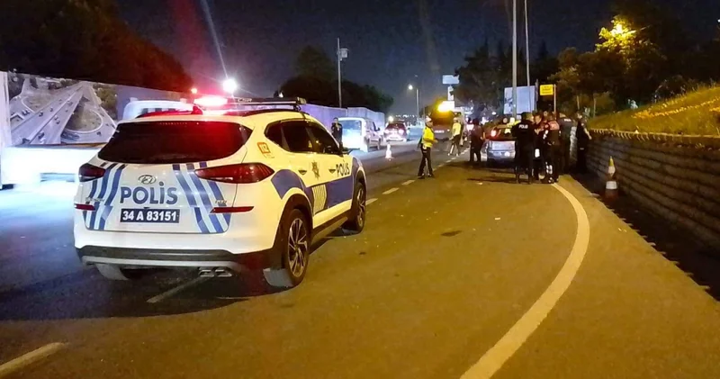Trafik uygulaması yapan polislere motosiklet çarptı! 5 yaralı