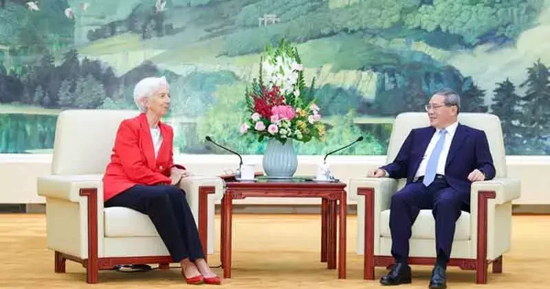 Çin Başbakanı Li Qiang, Avrupa Merkez Bankası Başkan Christine Lagarde la görüştü