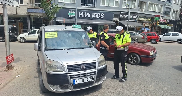 Samsun da ticari araçlara yönelik trafik denetimi Samsun Haberleri