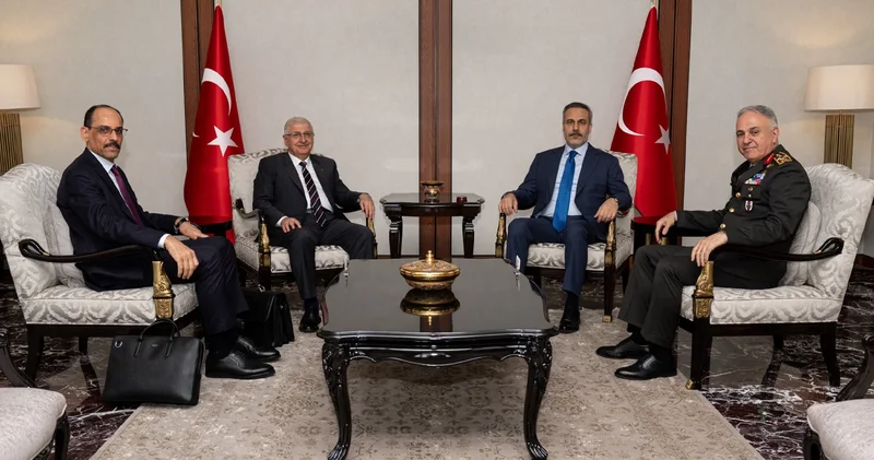 Ankara da kritik güvenlik zirvesi: Fidan, Güler, Gürak ve Kalın bir araya geldi