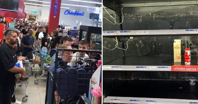 İsrailliler misilleme korkusuyla marketleri boşalttı