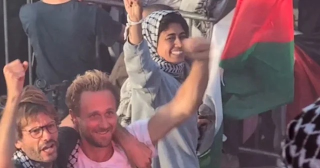Paris te Rima Hassan a destek gösterisi VİDEO İZLE