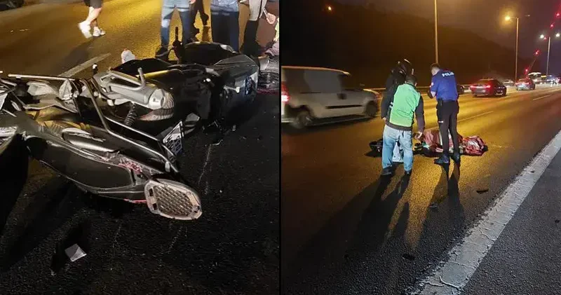 FSM Köprüsü girişinde motosiklet kazası: 1 ölü 3 yaralı