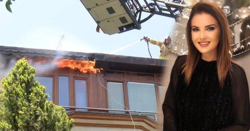 Halk TV programcısı Sinem Fıstıkoğlu nun evinde yangın çıktı!