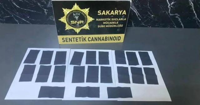 Sakarya da kumaşa emdirilmiş 4 bin 200 içimlik sentetik uyuşturucu ele geçirildi Hayat Haberleri