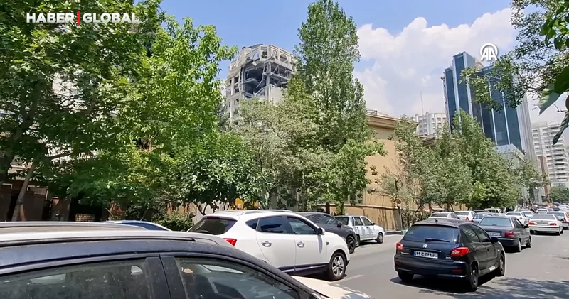 İsrail ordusunun İran’a düzenlediği saldırı sonrası kent merkezi böyle görüntülendi