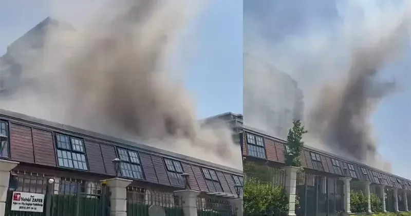 Fişekhane de restoranda yangın