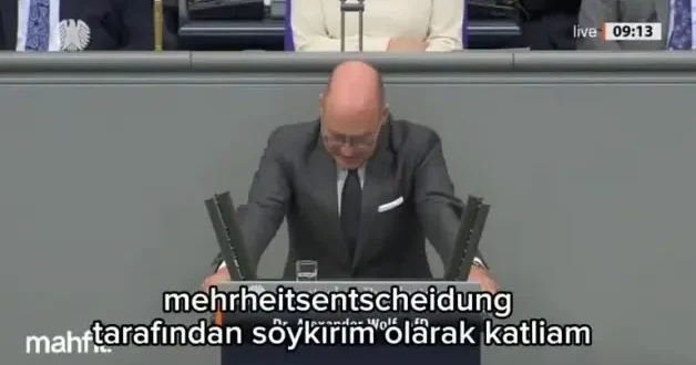 Alman milletvekili Alexander Wolf: Srebrenitsa da katliam olmadı, Erdoğan ın ekmeğine yağ sürülüyor