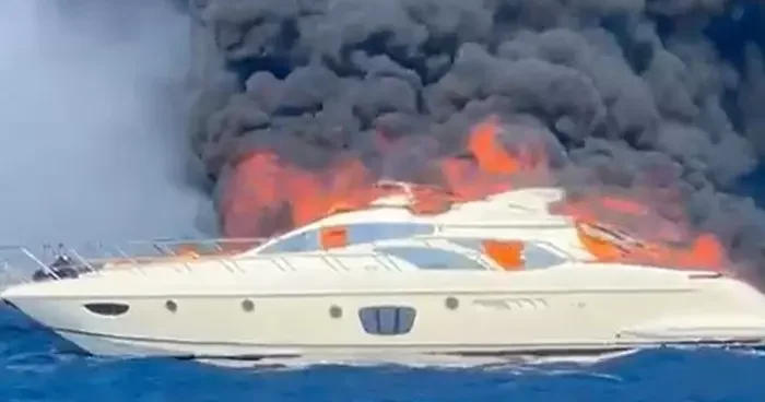 Yer: Muğla! Milyon dolarlık yat alev topuna döndü