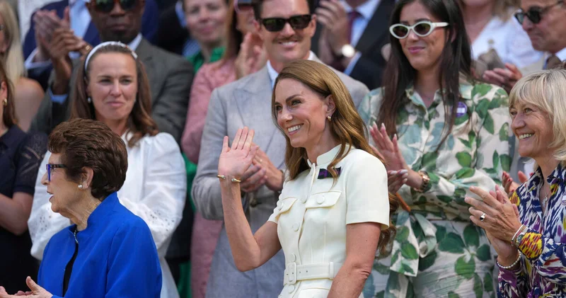Prenses Kate Middleton Wimbledon Tenis Turnuvası nda ayakta alkışlandı magazin haberleri