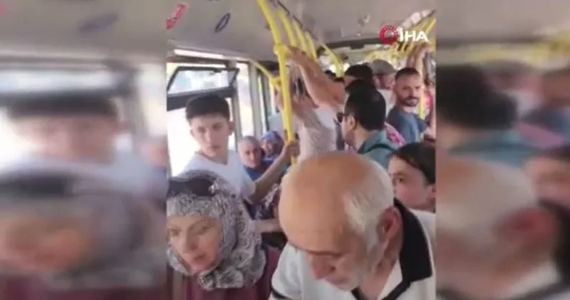 Kliması bozulan otobüste fenalaşan kadın baygınlık geçirdi