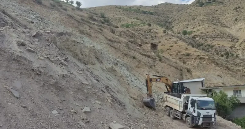 Şırnak’ta heyelan riski bulunan bölgede çalışma başladı