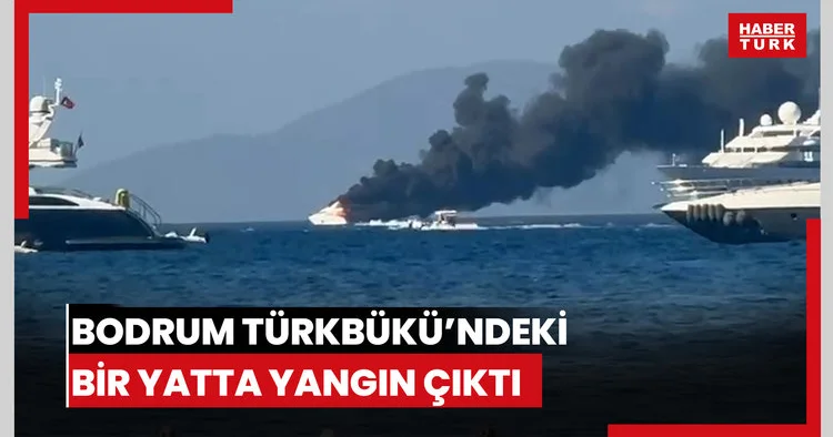 Bodrum Türkbükü’ndeki bir yatta yangın çıktı. Yangın, büyük paniğe neden oldu