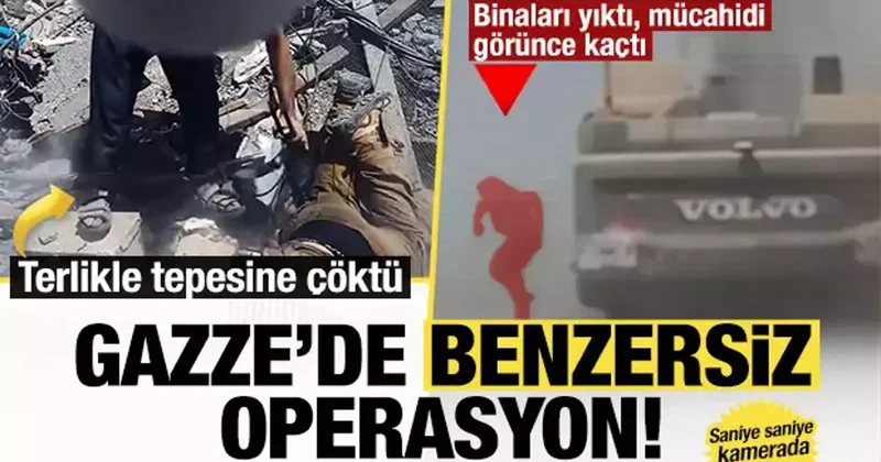Gazze de benzersiz operasyon! Terlikle İsrail askerinin ensesine çöktü