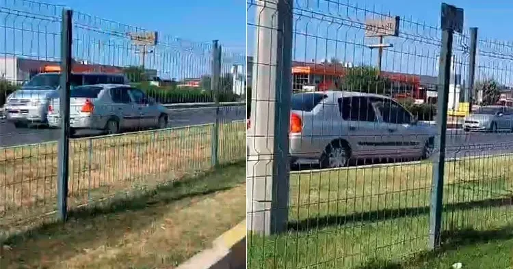 Paniğe yol açtı! Edremit te bir araç karayolunda ters yönde gitti