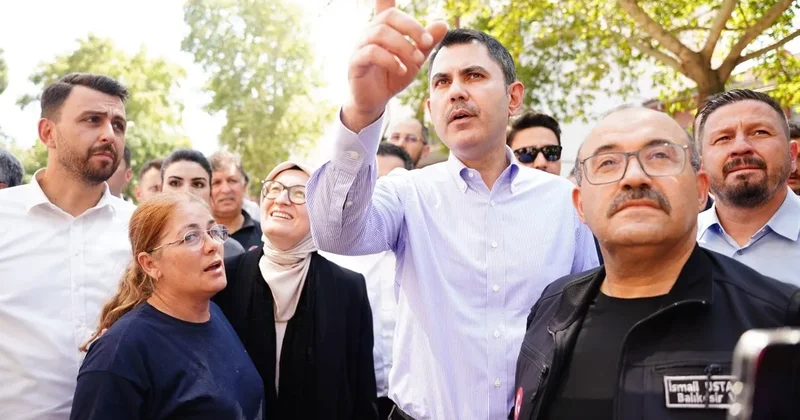 Bakan Kurum Sındırgı daki köyleri ziyaret etti: Konutları 1 yıl içerisinde yapıp teslim edeceğiz