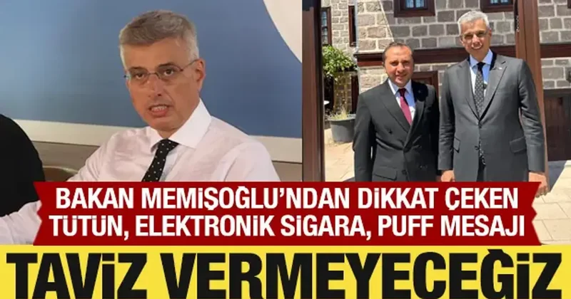 Bakan Memişoğlu ndan dumansız Türkiye hedefiyle ilgili açıklama