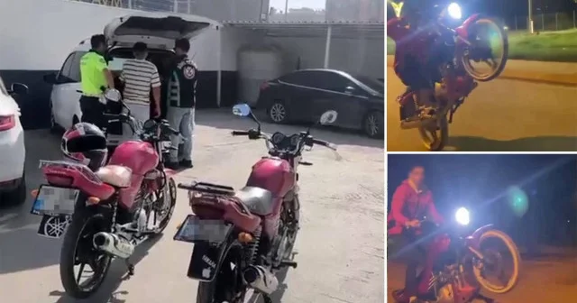 Sosyal medya paylaşımı uğruna canını hiçe saydı: Motosikletli polisten kaçamadı Hatay Haberleri