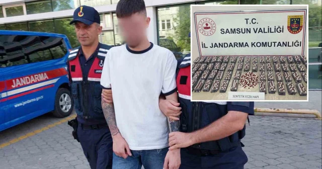 Samsun’da 17 yaşındaki genç 100 kutu uyuşturucuyla yakalandı Gündem Haberleri